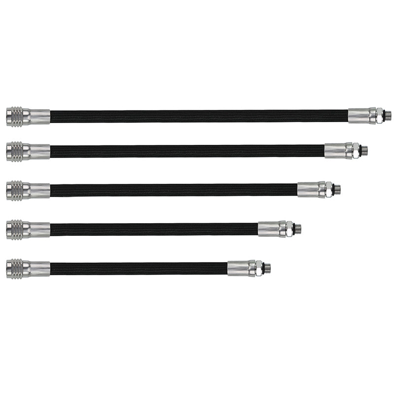 L.P. (Low Pressure) Braided Hose with Stainless Steel Fittings: Flame-Resistant, Kink-Free & Suitable for Recreational Scuba, Marine, Fire & Chemical Industries