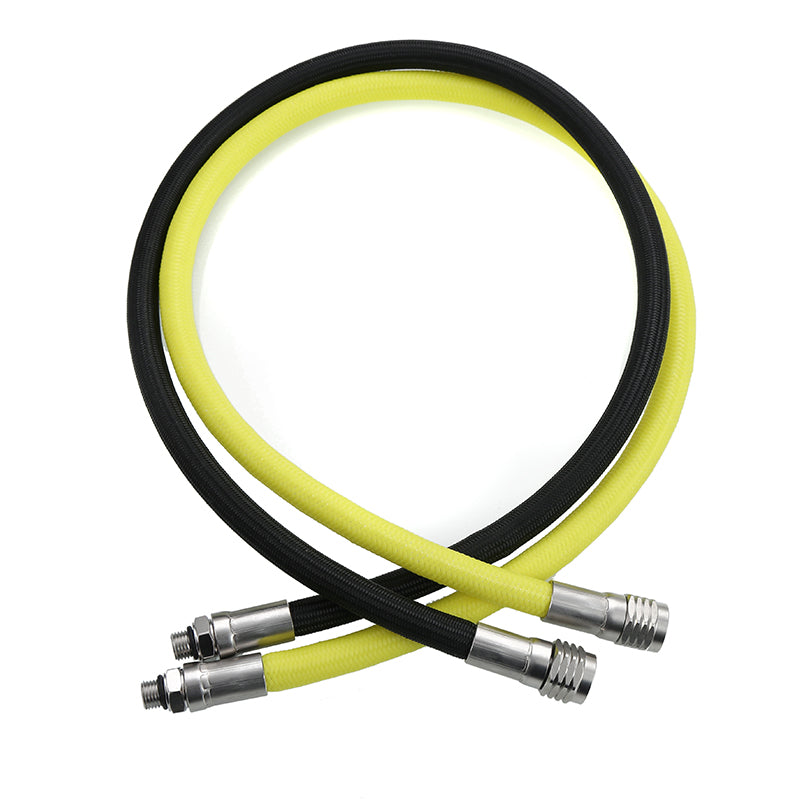 L.P. (Low Pressure) Braided Hose with Stainless Steel Fittings: Flame-Resistant, Kink-Free & Suitable for Recreational Scuba, Marine, Fire & Chemical Industries