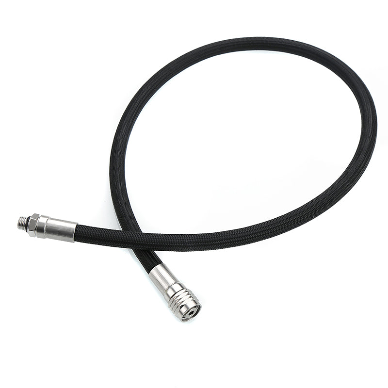L.P. (Low Pressure) Braided Hose with Stainless Steel Fittings: Flame-Resistant, Kink-Free & Suitable for Recreational Scuba, Marine, Fire & Chemical Industries