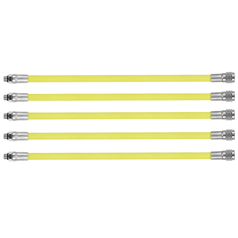 L.P. (Low Pressure) Braided Hose with Stainless Steel Fittings: Flame-Resistant, Kink-Free & Suitable for Recreational Scuba, Marine, Fire & Chemical Industries