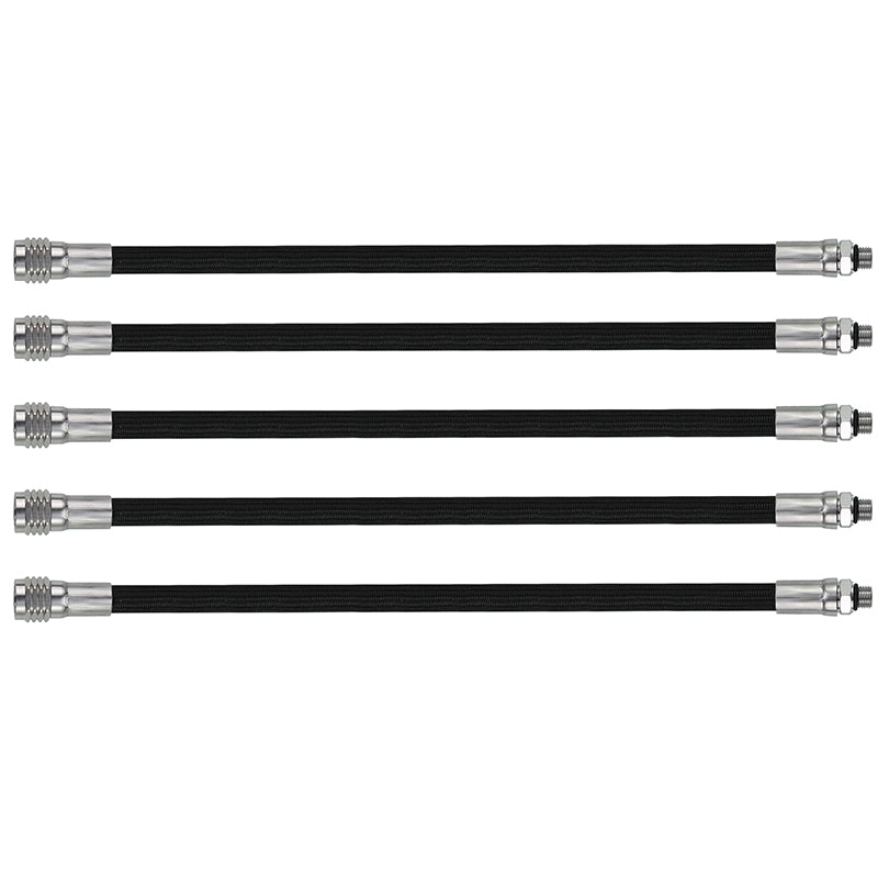 L.P. (Low Pressure) Braided Hose with Stainless Steel Fittings: Flame-Resistant, Kink-Free & Suitable for Recreational Scuba, Marine, Fire & Chemical Industries