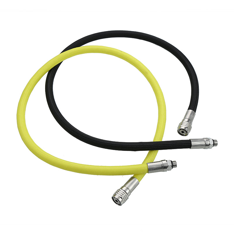 L.P. (Low Pressure) Braided Hose with Stainless Steel Fittings: Flame-Resistant, Kink-Free & Suitable for Recreational Scuba, Marine, Fire & Chemical Industries