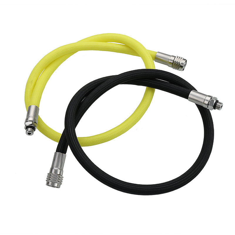 L.P. (Low Pressure) Braided Hose with Stainless Steel Fittings: Flame-Resistant, Kink-Free & Suitable for Recreational Scuba, Marine, Fire & Chemical Industries