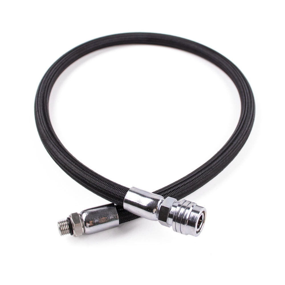 Braided Hose for BC - Scuba Diving: 430 psi Working Pressure with Stainless Steel & Brass Fittings