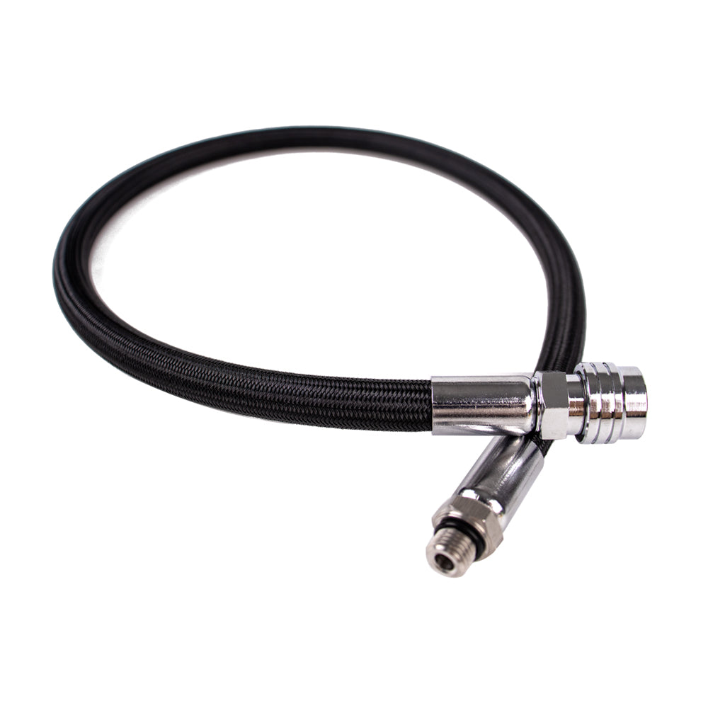 Braided Hose for BC - Scuba Diving: 430 psi Working Pressure with Stainless Steel & Brass Fittings