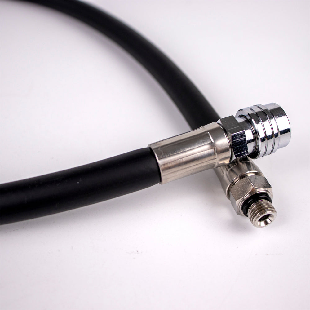 Rubber Hose for BC - Scuba Diving: 430 psi Working Pressure with Stainless Steel & Brass Fittings