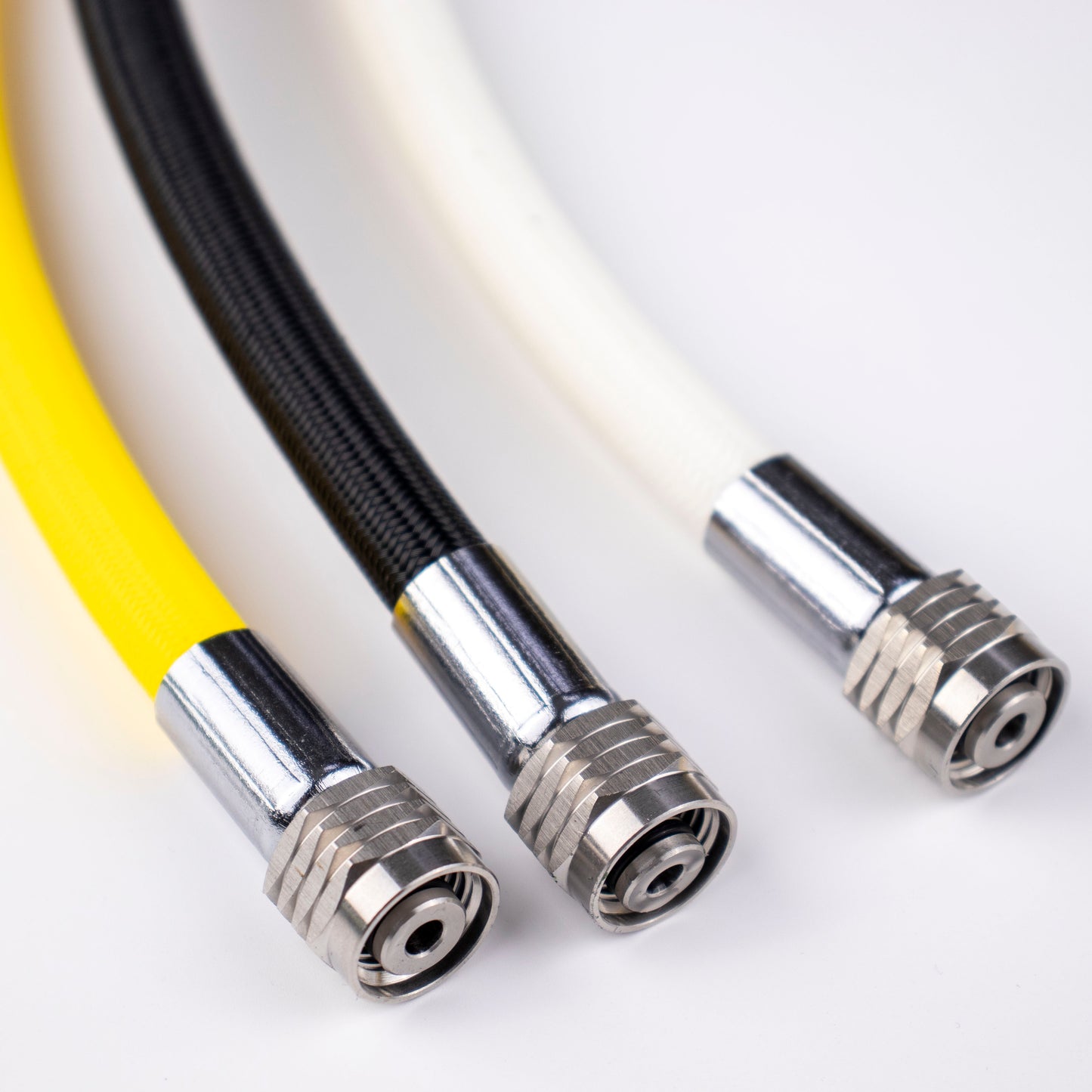 L.P. (Low Pressure) Braided Hose with Stainless Steel Fittings: Flame-Resistant, Kink-Free & Suitable for Recreational Scuba, Marine, Fire & Chemical Industries