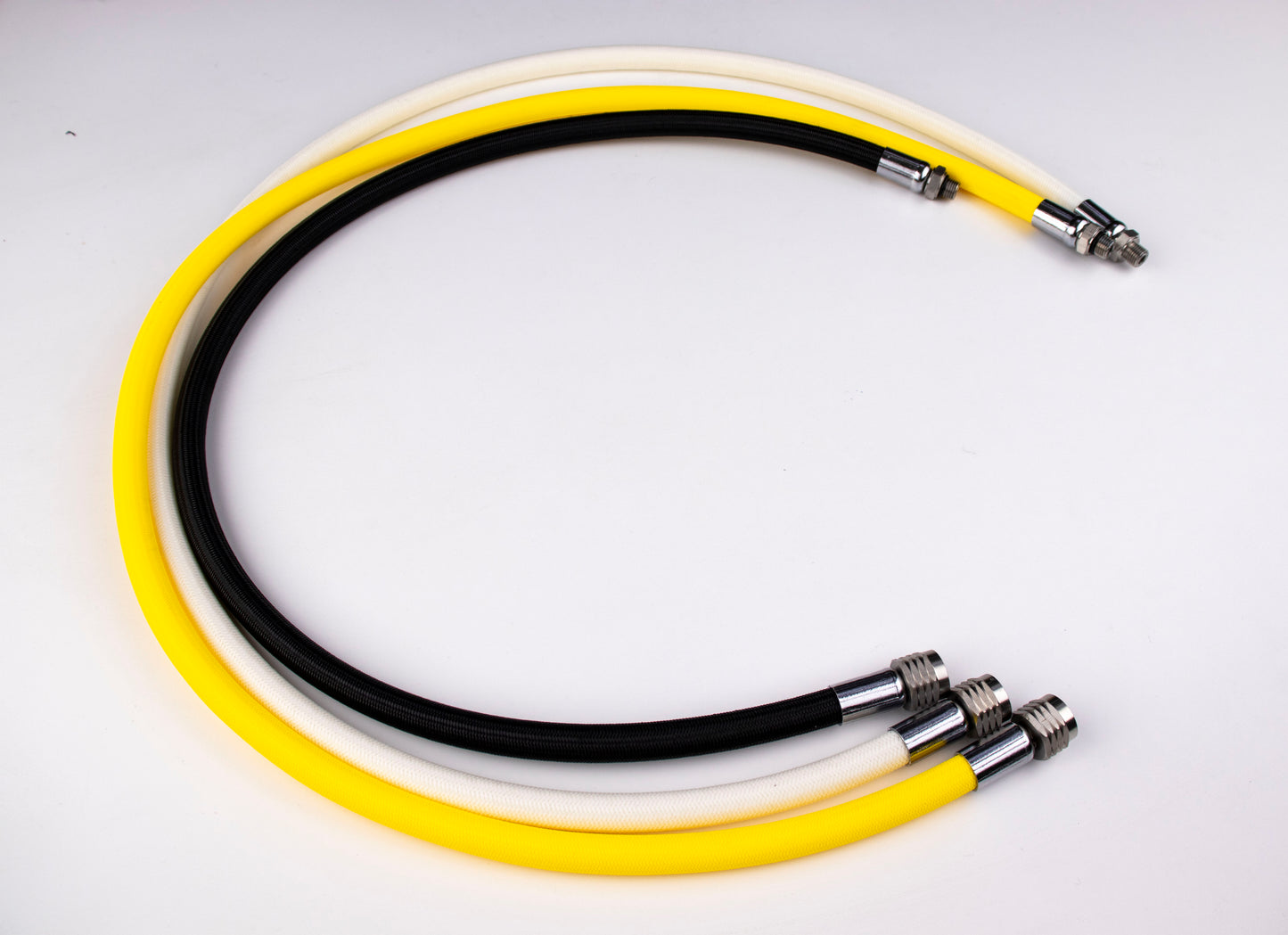 L.P. (Low Pressure) Braided Hose with Stainless Steel Fittings: Flame-Resistant, Kink-Free & Suitable for Recreational Scuba, Marine, Fire & Chemical Industries