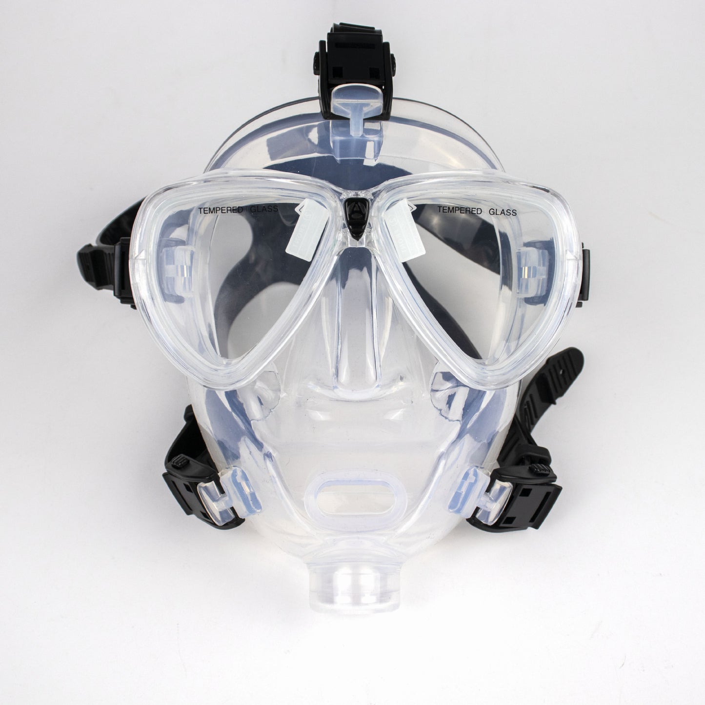 HOTDIVE Silicone Full-Face Diving Helmet with Mask - Underwater Nose Breather