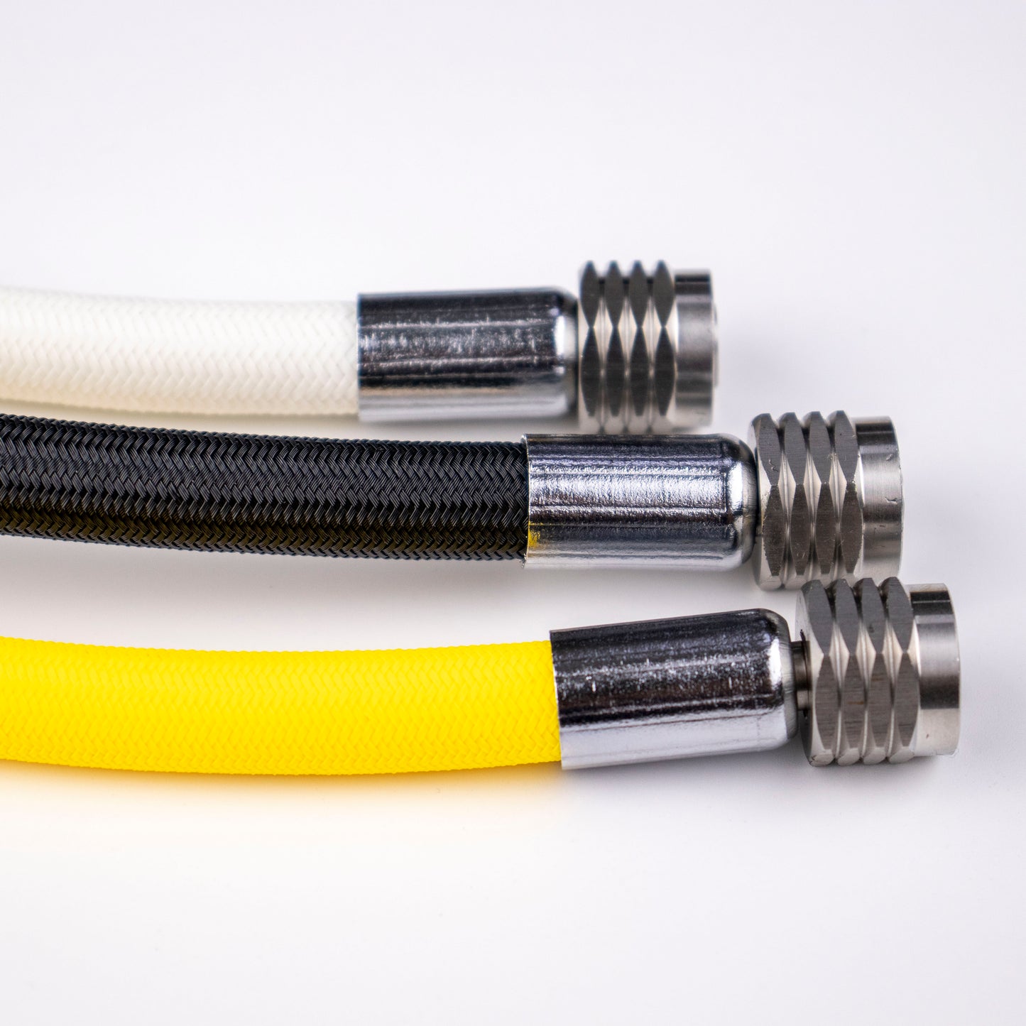 L.P. (Low Pressure) Braided Hose with Stainless Steel Fittings: Flame-Resistant, Kink-Free & Suitable for Recreational Scuba, Marine, Fire & Chemical Industries