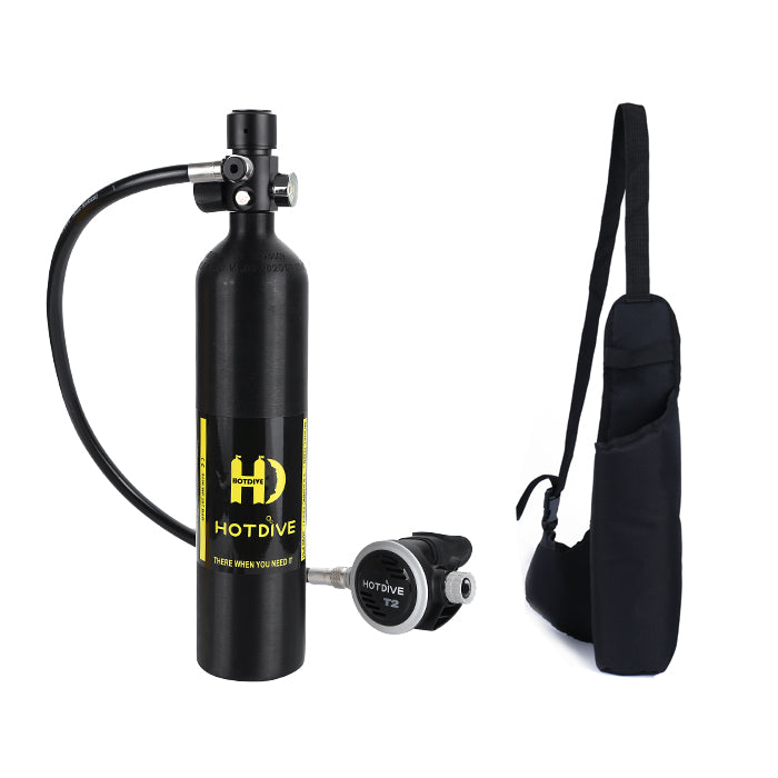 Black T20 1L Mini Scuba Kit With Hose and Bag