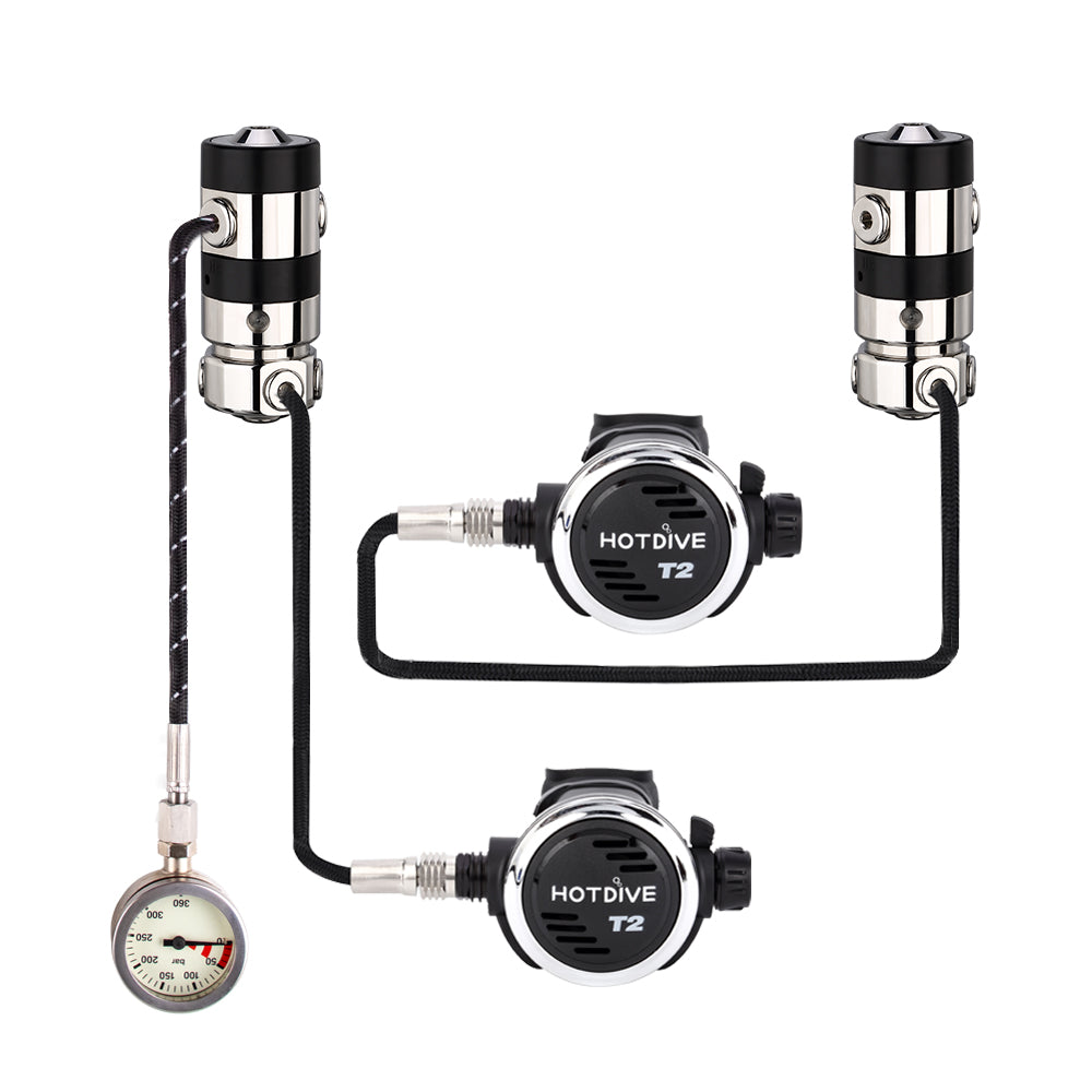 Diving Regulator Rack Hotdive Scuba Regulator Double Tanks Set - Technical Diving - environm ...